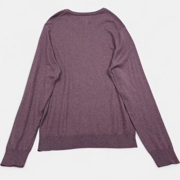 Joseph Abboud Men's 2XL Cotton Cashmere Purple Long sleeve Sweater New XXL - Picture 8 of 10